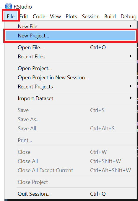 Figura 3 - Criando Projeto para o Blogdown no RStudio